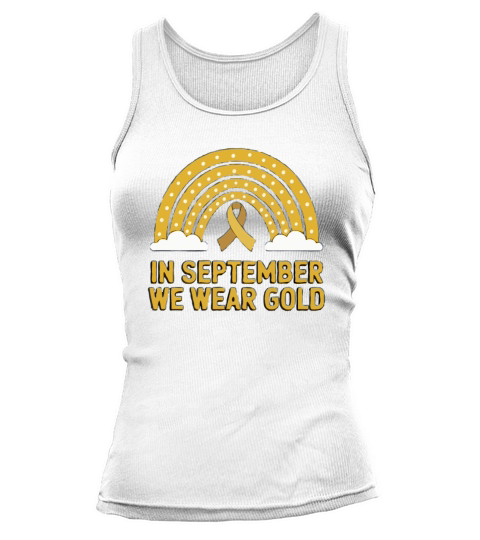 September Gold Awareness Vintage T shirt Tank top Woman
