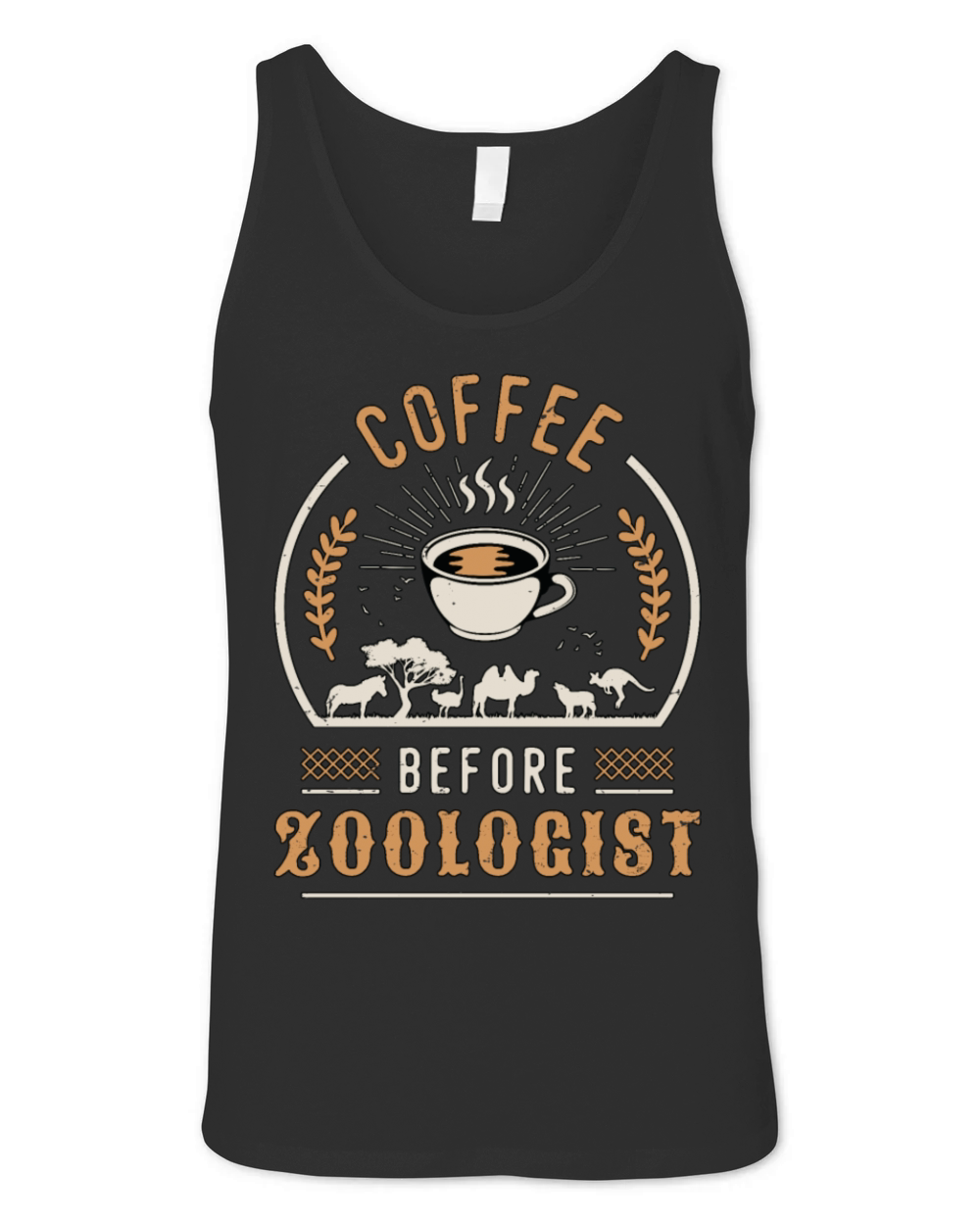 Zoologist Coffee Before Ornithologist Coffee Lover Unisex Jersey Tank