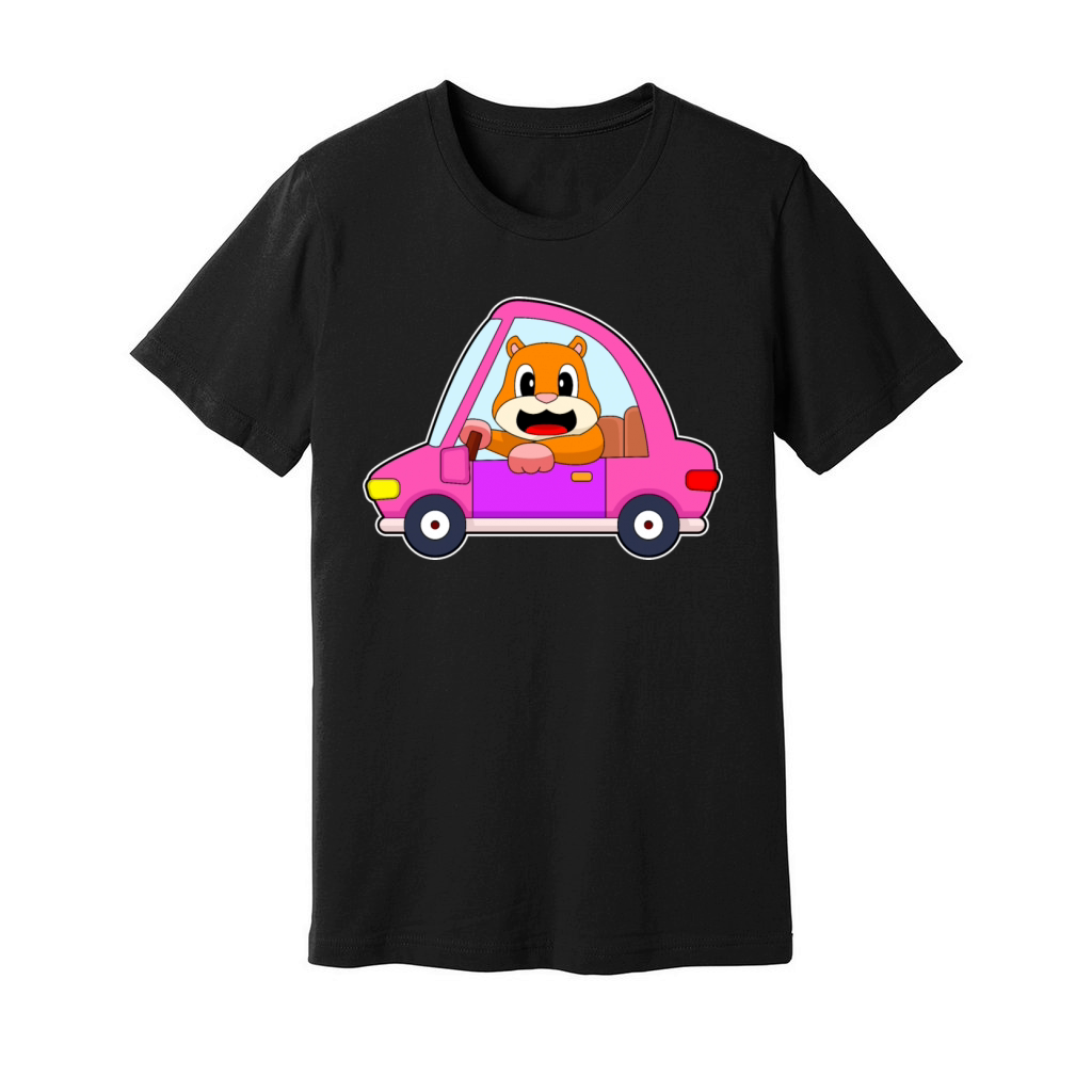Hamster Car Unisex Jersey Tee