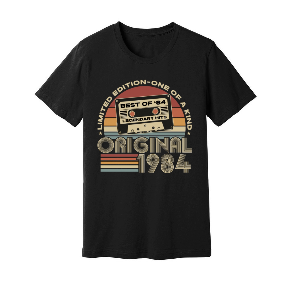 Original 1984 Vintage Retro 40th Birthday Unisex Jersey Tee