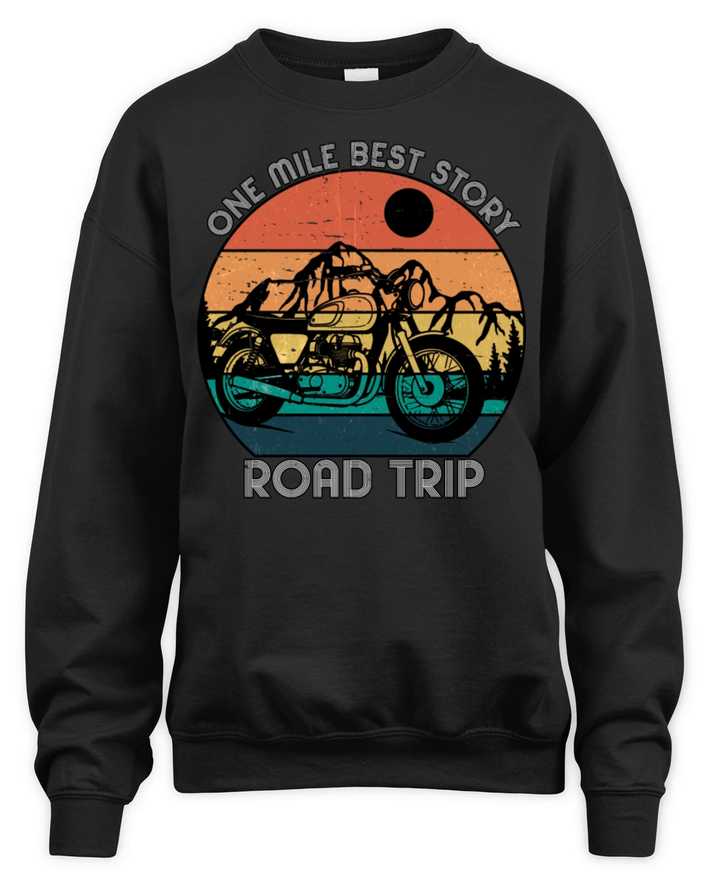 One Mile Best Story Road Trip - Vintage Unisex Premium Crewneck Sweatshirt