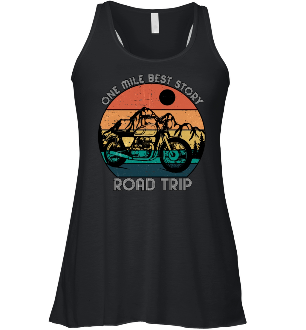 One Mile Best Story Road Trip - Vintage Women's Flowy Tank Top