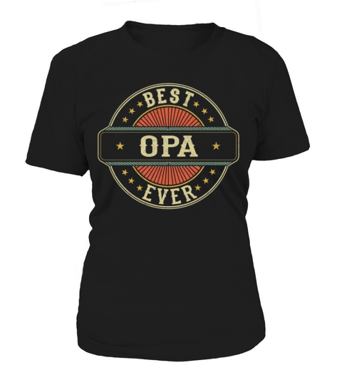 Best Opa Ever Retro Vintage Grandpa Fathers Day Women's T-Shirt