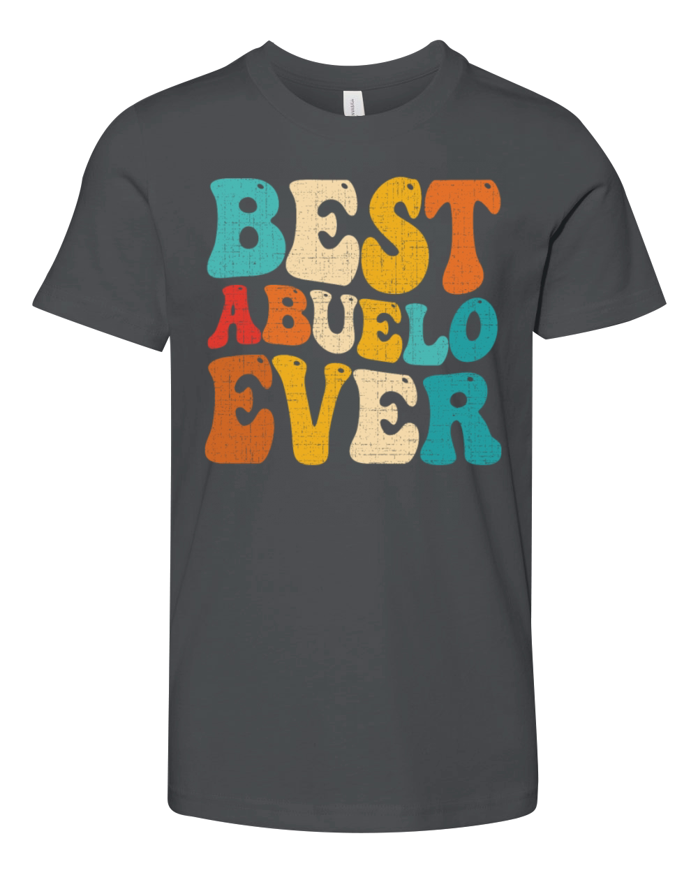 Best Abuelo Ever Retro Vintage Spanish Grandpa Youth Unisex Jersey Tee