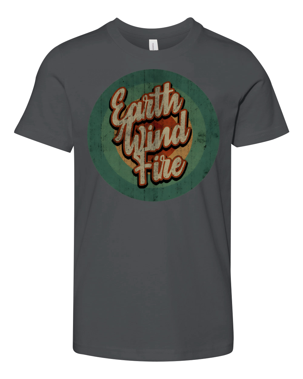 Circle Retro Vintage Earth Wind Fire Youth Unisex Jersey Tee