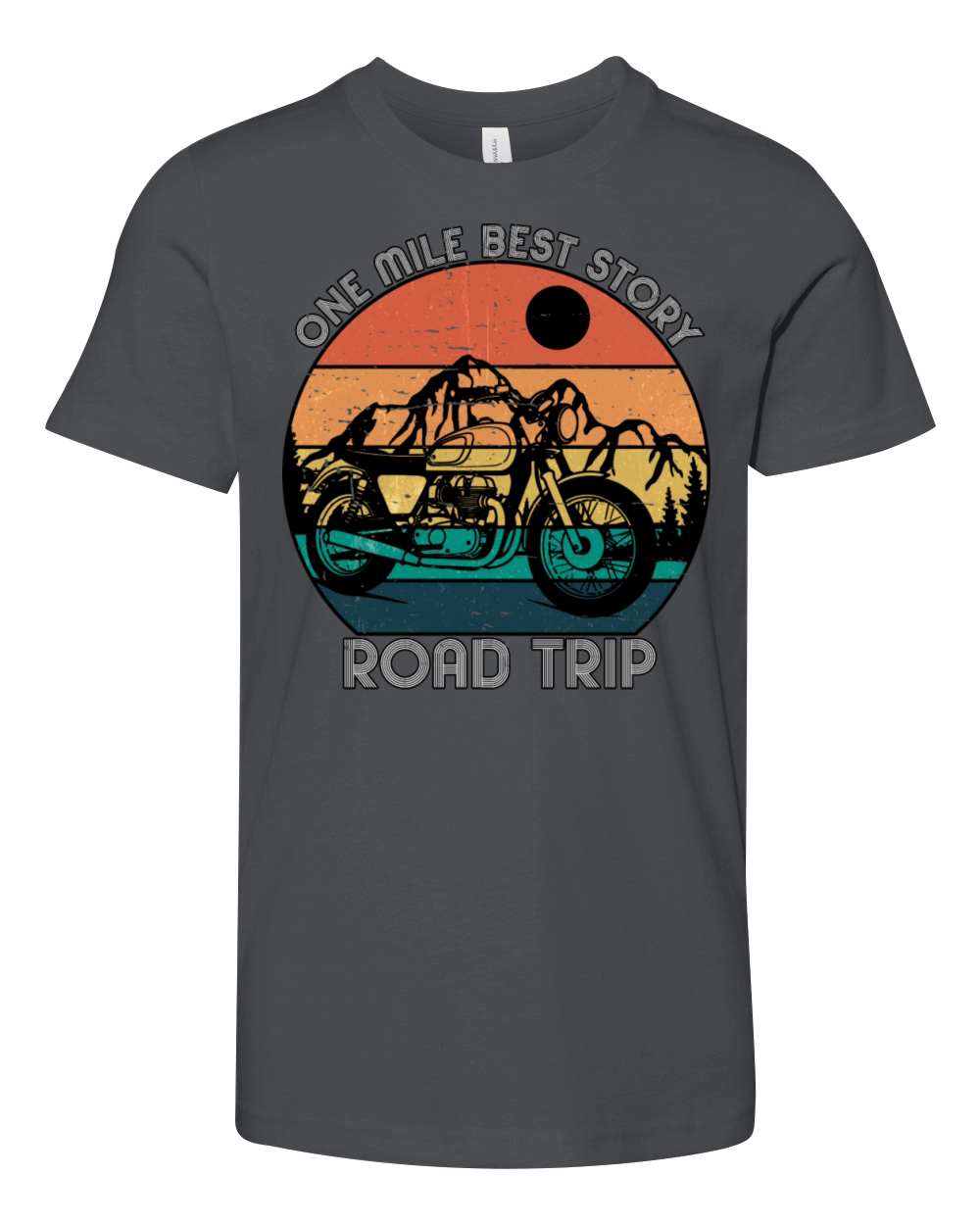 One Mile Best Story Road Trip - Vintage Youth Unisex Jersey Tee