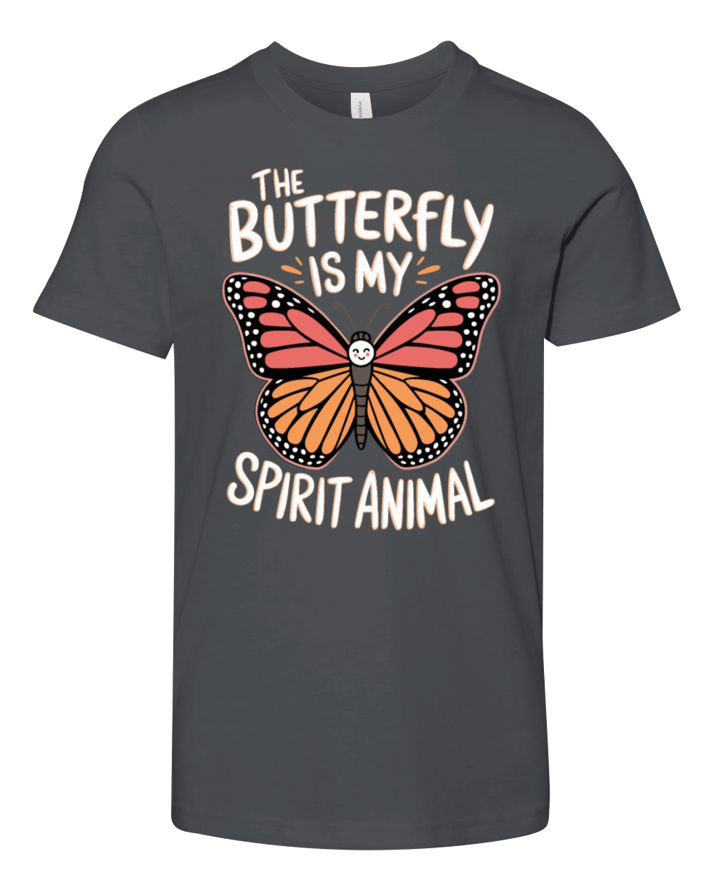 The Butterfly Is My Spirit Animal Youth Unisex Jersey Tee