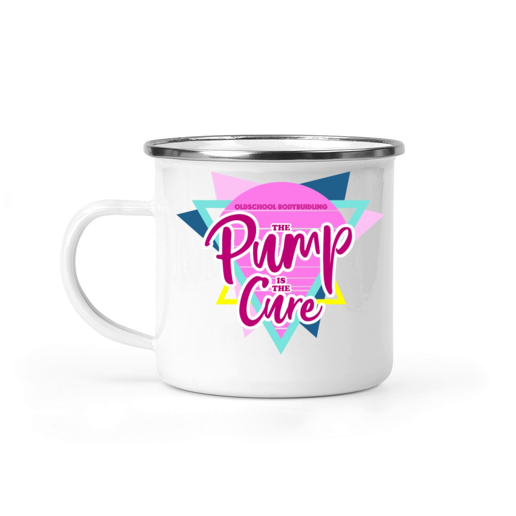 Oldschool Bodybuilding Vintage Pump Cure Camping Mug