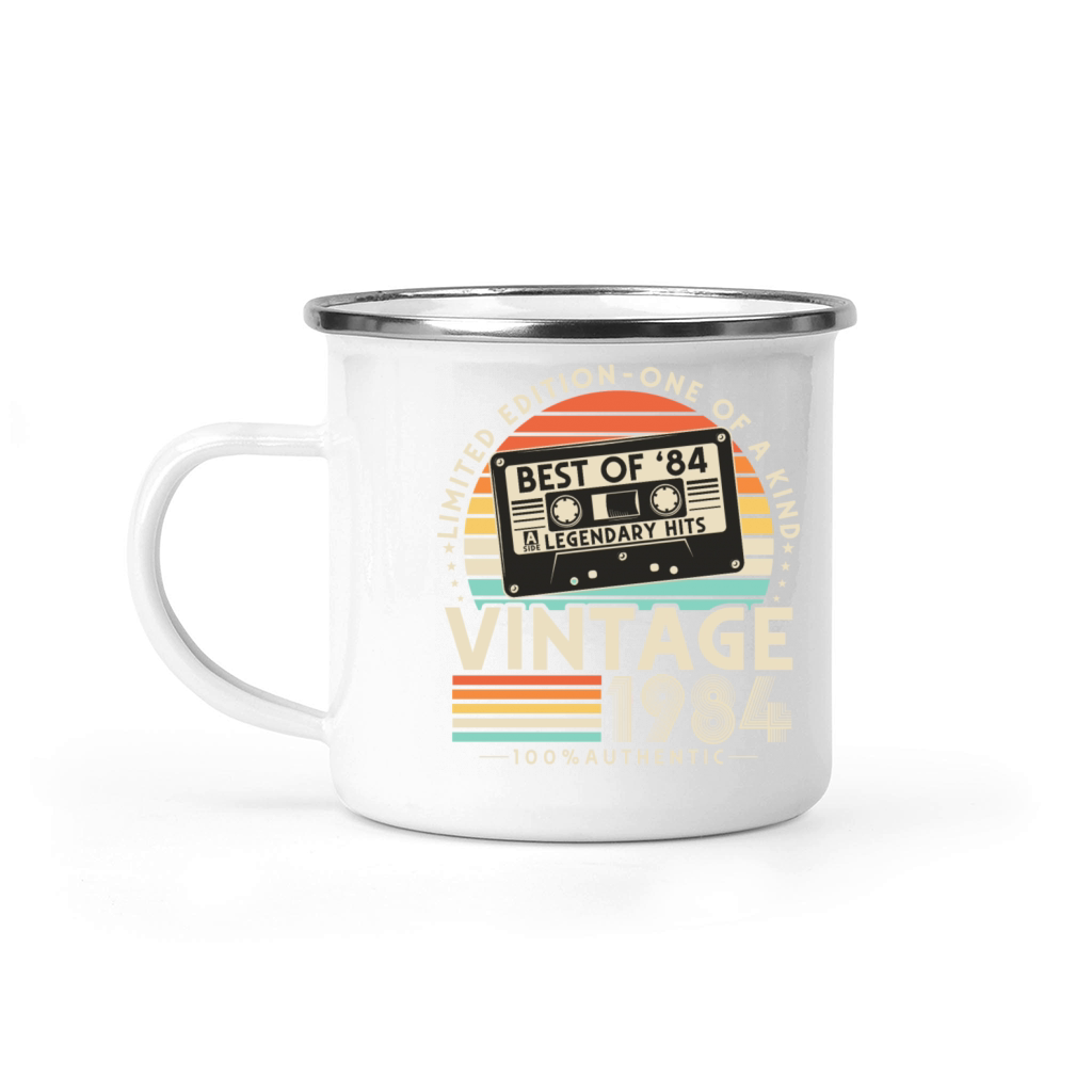 Vintage 1984 Retro 40th Birthday Camping Mug