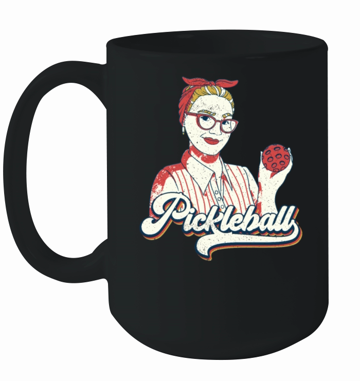 Pickleball-Player Rackets Pickleball Vintage Ceramic Mug