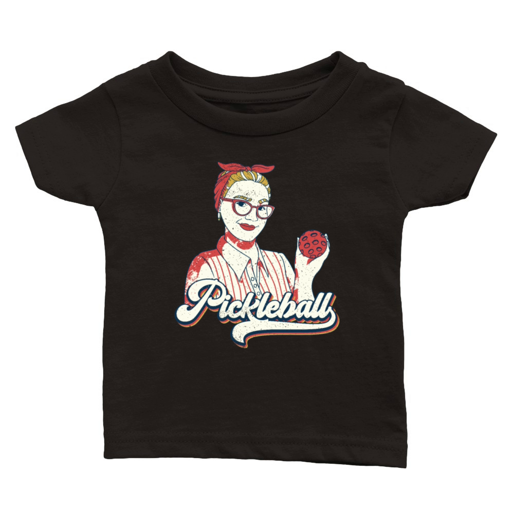 Pickleball-Player Rackets Pickleball Vintage Classic Baby Crewneck T-shirt