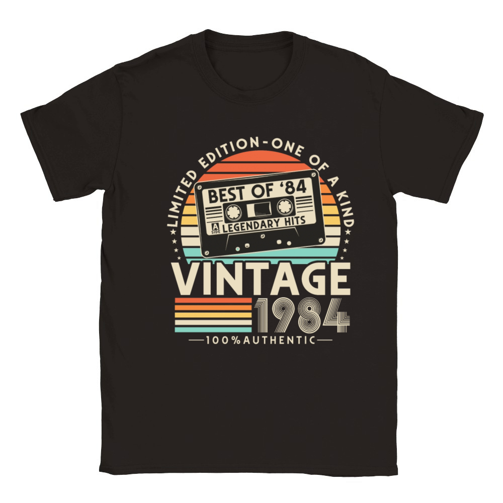 Vintage 1984 Retro 40th Birthday Classic Kids Crewneck T-shirt