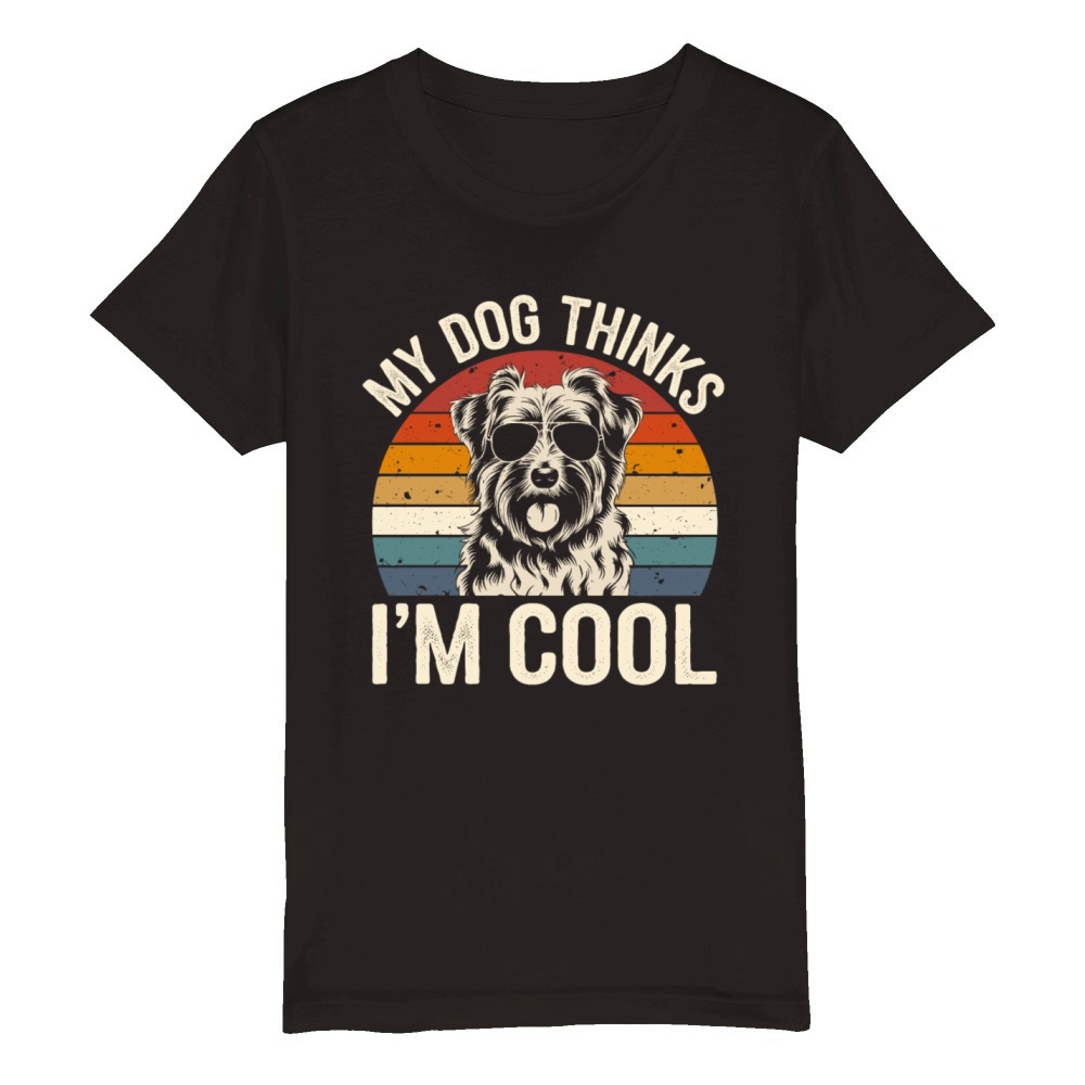 Havanese Dog My Dog Thinks Im Cool Organic Kids Crewneck T-shirt