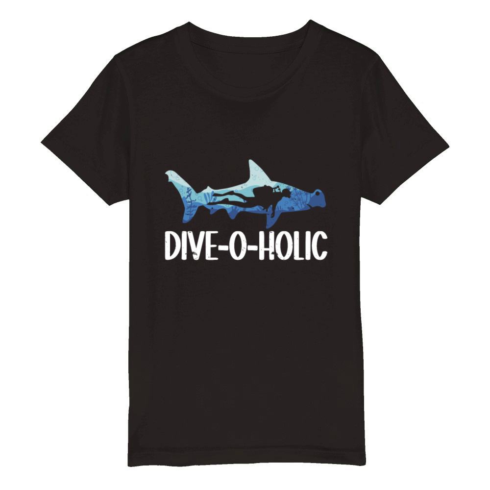 Scuba Diving Diver Organic Kids Crewneck T-shirt