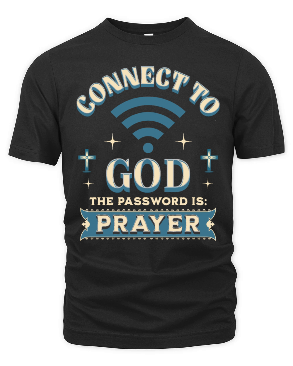 Connect To God The Password Is Prayer Christian Organic Unisex T-shirt