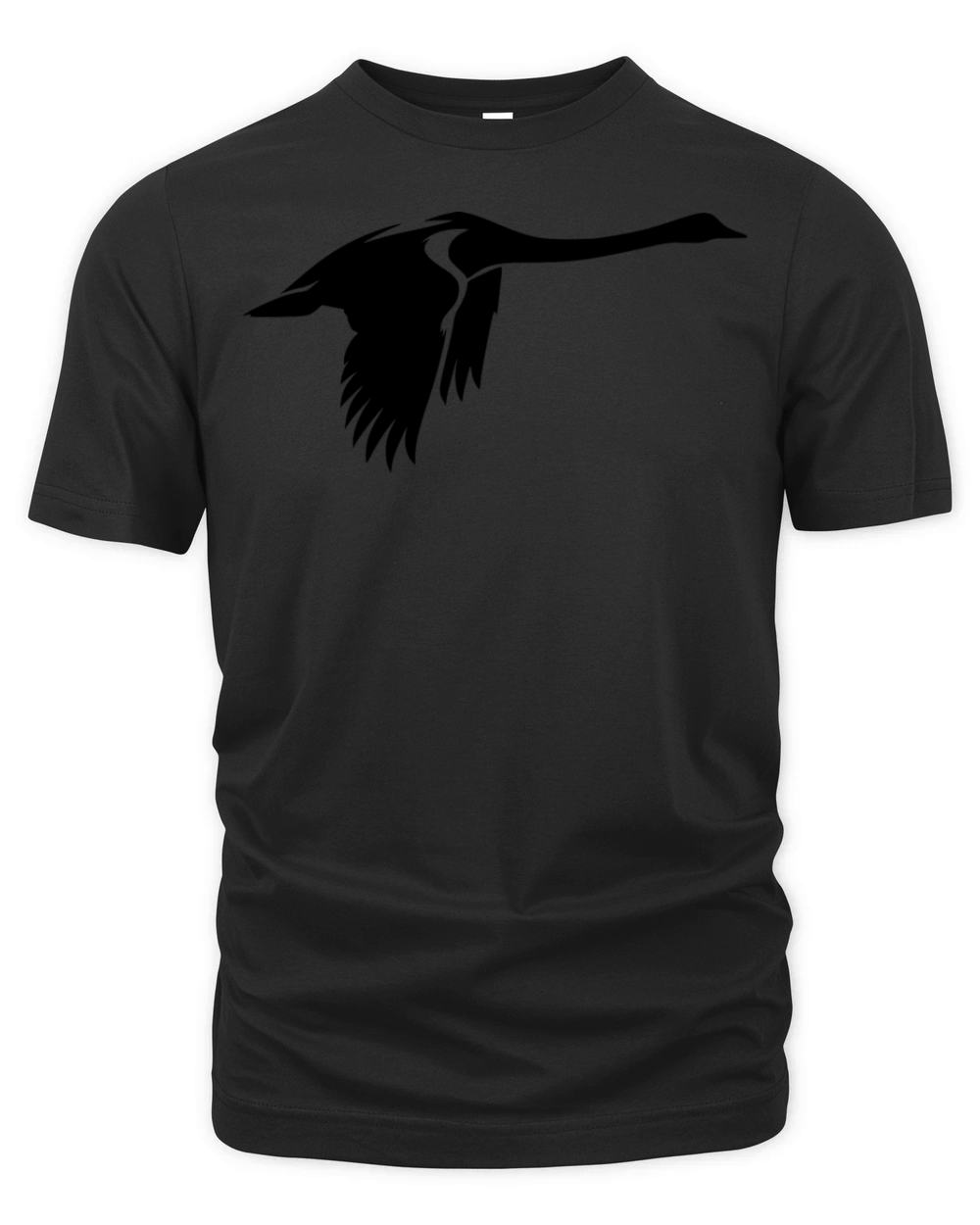 Elegant Flying Swan Organic Unisex T-shirt