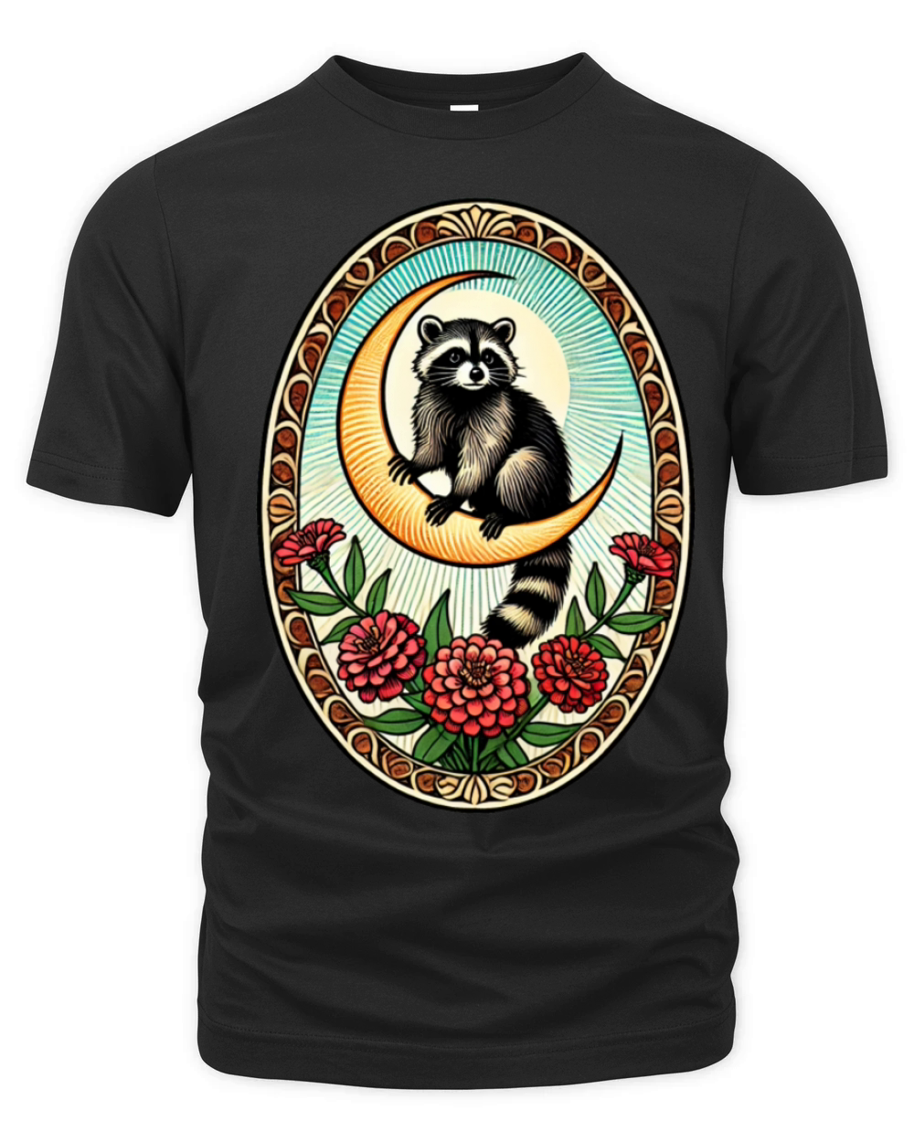 Vintage Raccoon Organic Unisex T-shirt