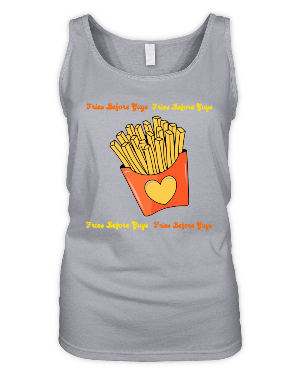 Fries Before Guys Funny Food Lover Design Organic Women's Tank Top