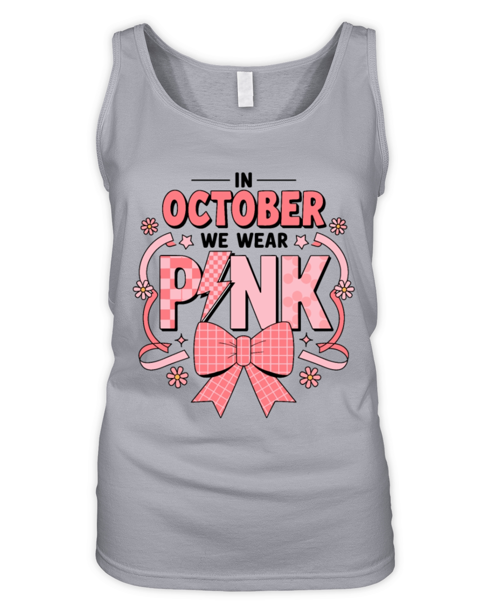 In October We Wear Pink Organic Women's Tank Top