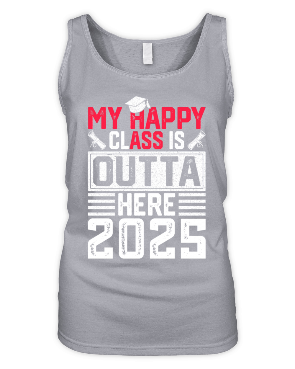 My Happy Class Is Outta Here 2025 Senior 25 Organic Women's Tank Top