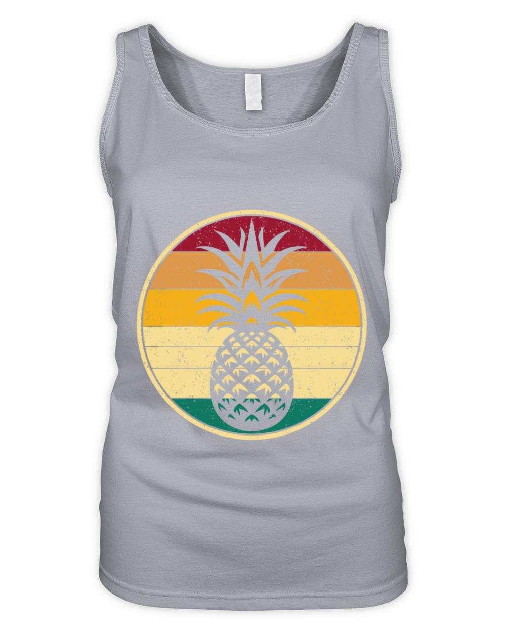Pineapple Shirt Fruit Retro Style Vintage Gift Organic Women's Tank Top