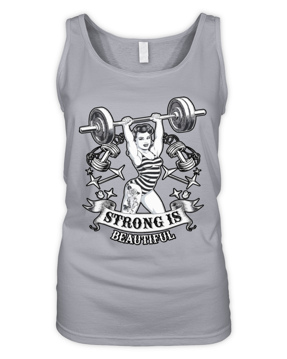 Strong Is Beautiful Pinup Strength Organic Women's Tank Top
