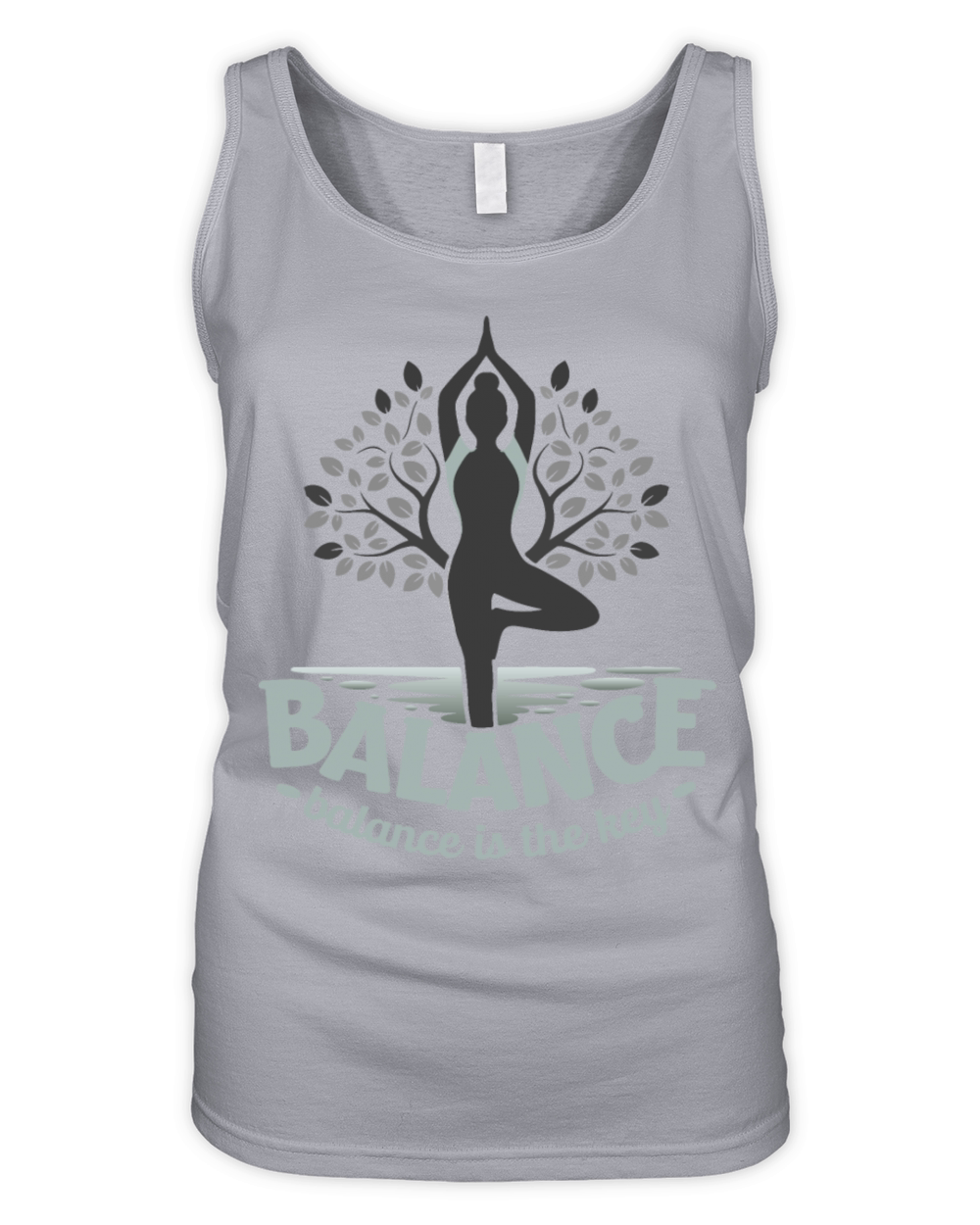 Yoga mediation for female with slogan Organic Women's Tank Top