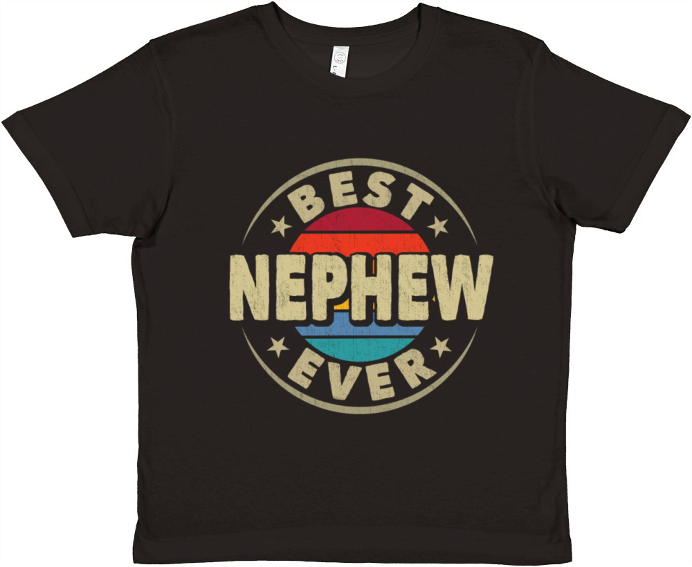 Best Nephew Ever Family Vintage Retro Funny Premium Kids Crewneck T-shirt