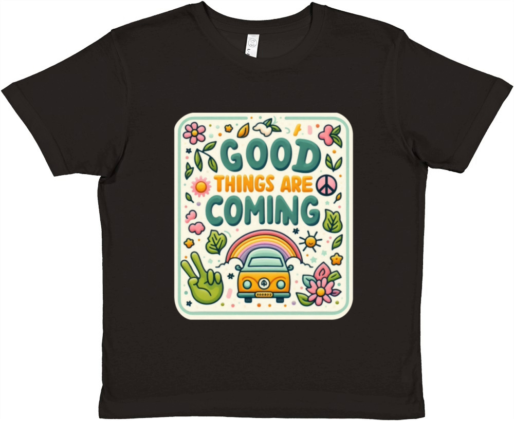Good Things Are Coming Premium Kids Crewneck T-shirt