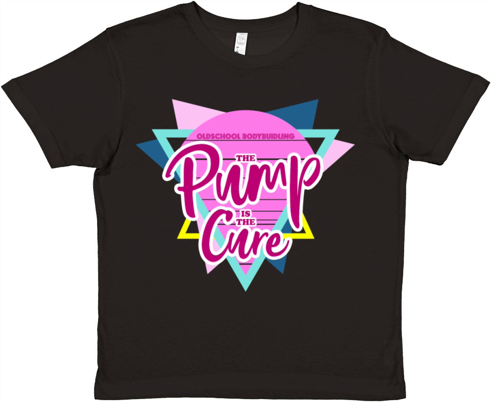 Oldschool Bodybuilding Vintage Pump Cure Premium Kids Crewneck T-shirt