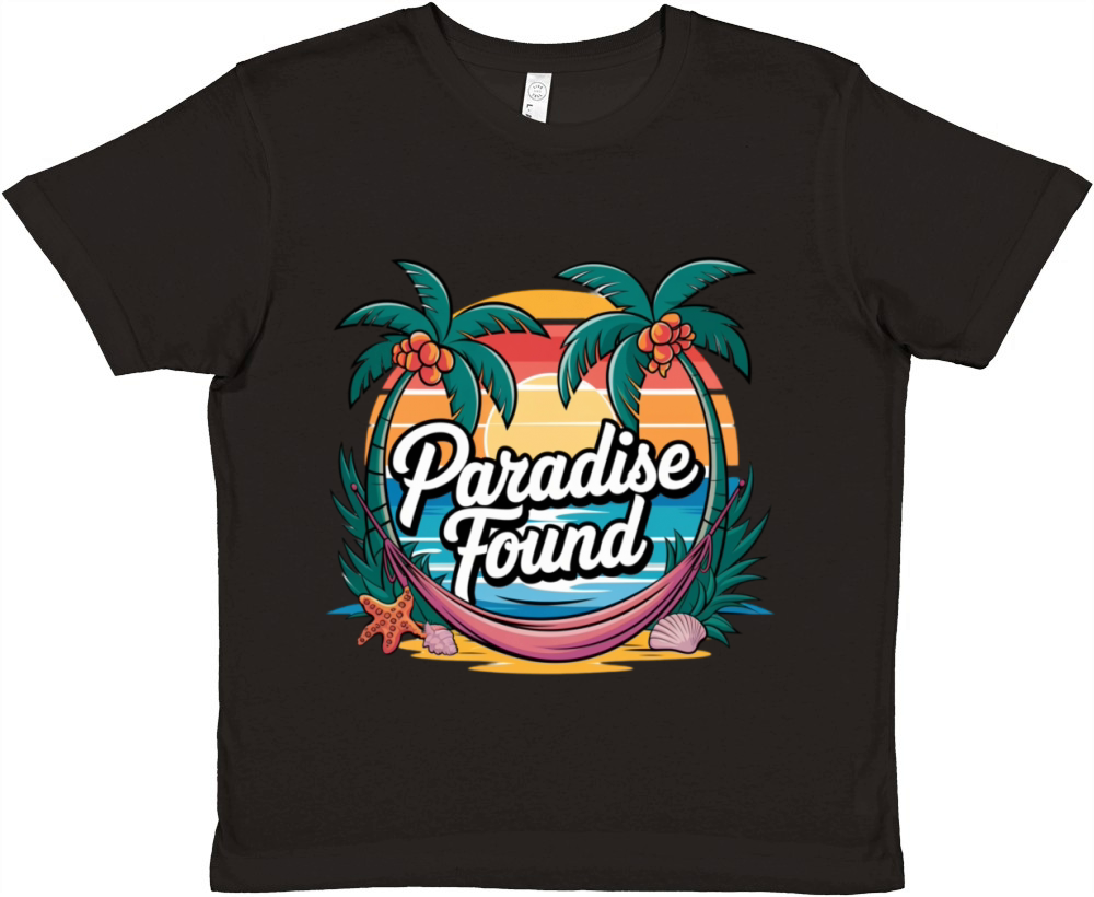 Paradise Found Premium Kids Crewneck T-shirt