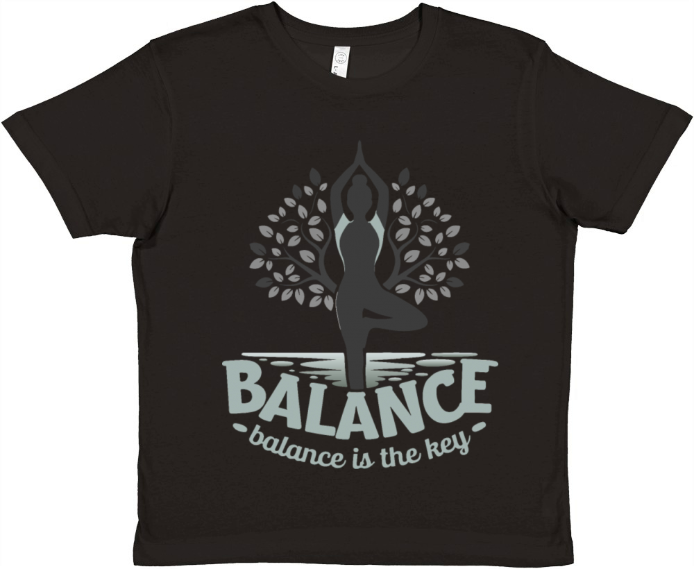 Yoga mediation for female with slogan Premium Kids Crewneck T-shirt