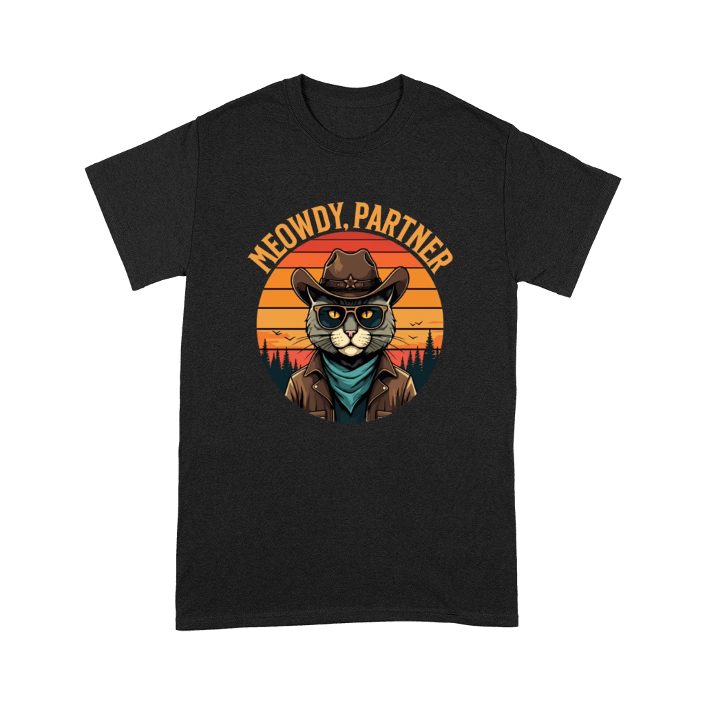 Meowdy Partner Cowboy Cat Premium T-shirt