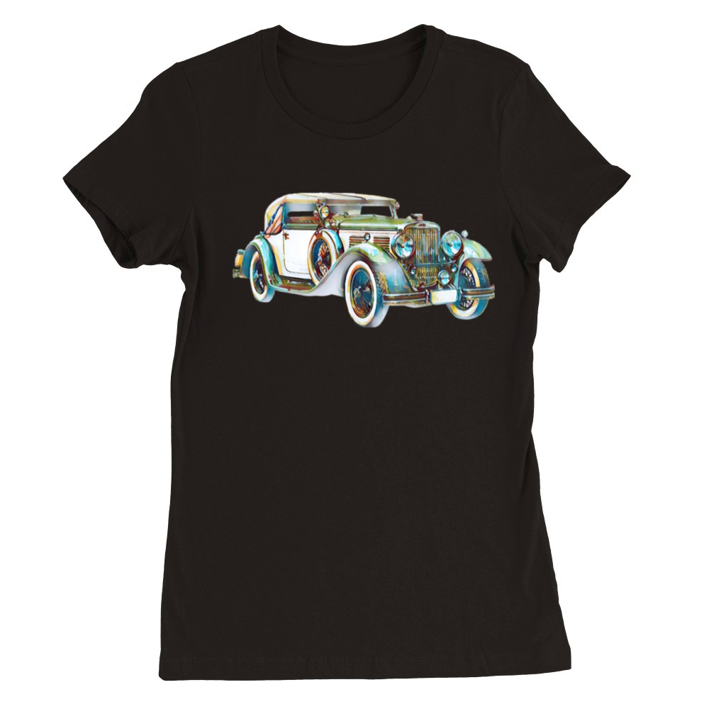Car vintage Premium Womens Crewneck T-shirt
