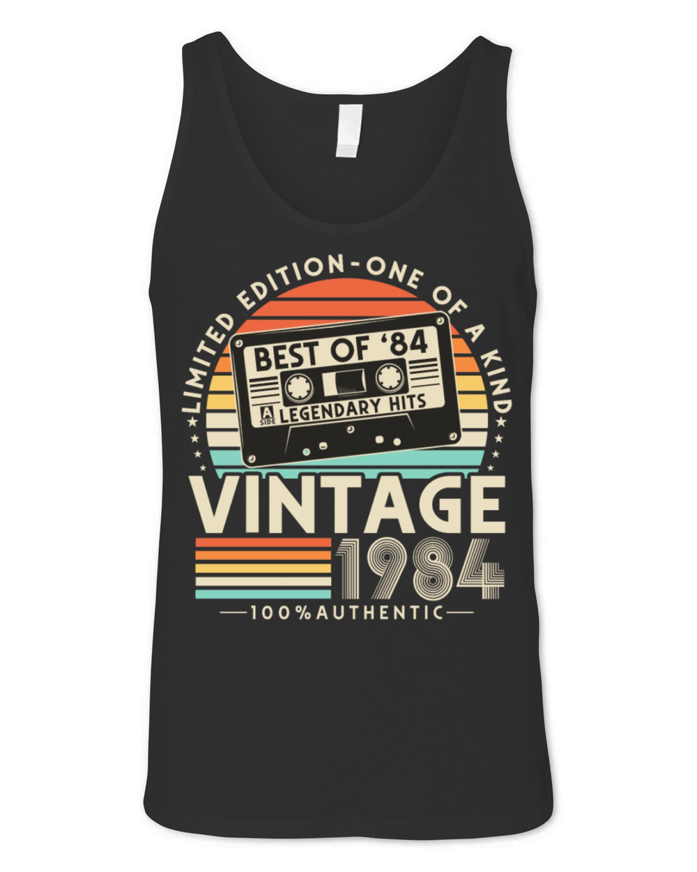 Vintage 1984 Retro 40th Birthday Unisex Jersey Tank