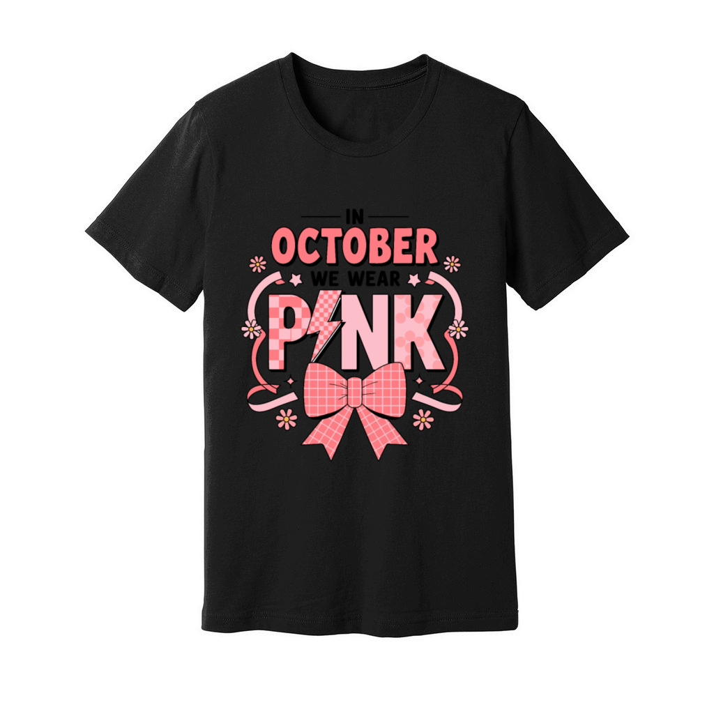 In October We Wear Pink Unisex Jersey Tee