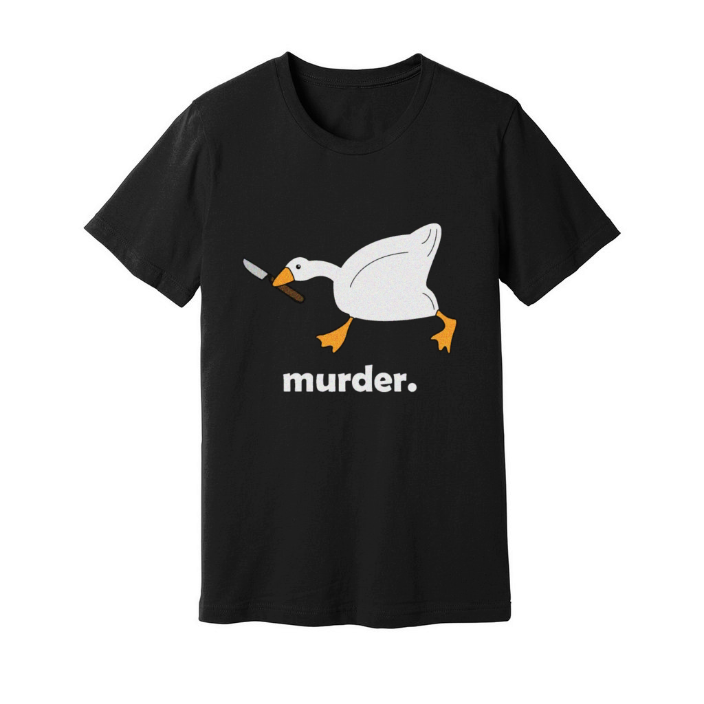 MurderFunny Duck Goose Unisex Jersey Tee