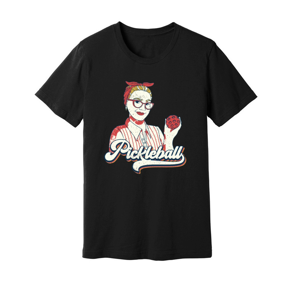 Pickleball-Player Rackets Pickleball Vintage Unisex Jersey Tee