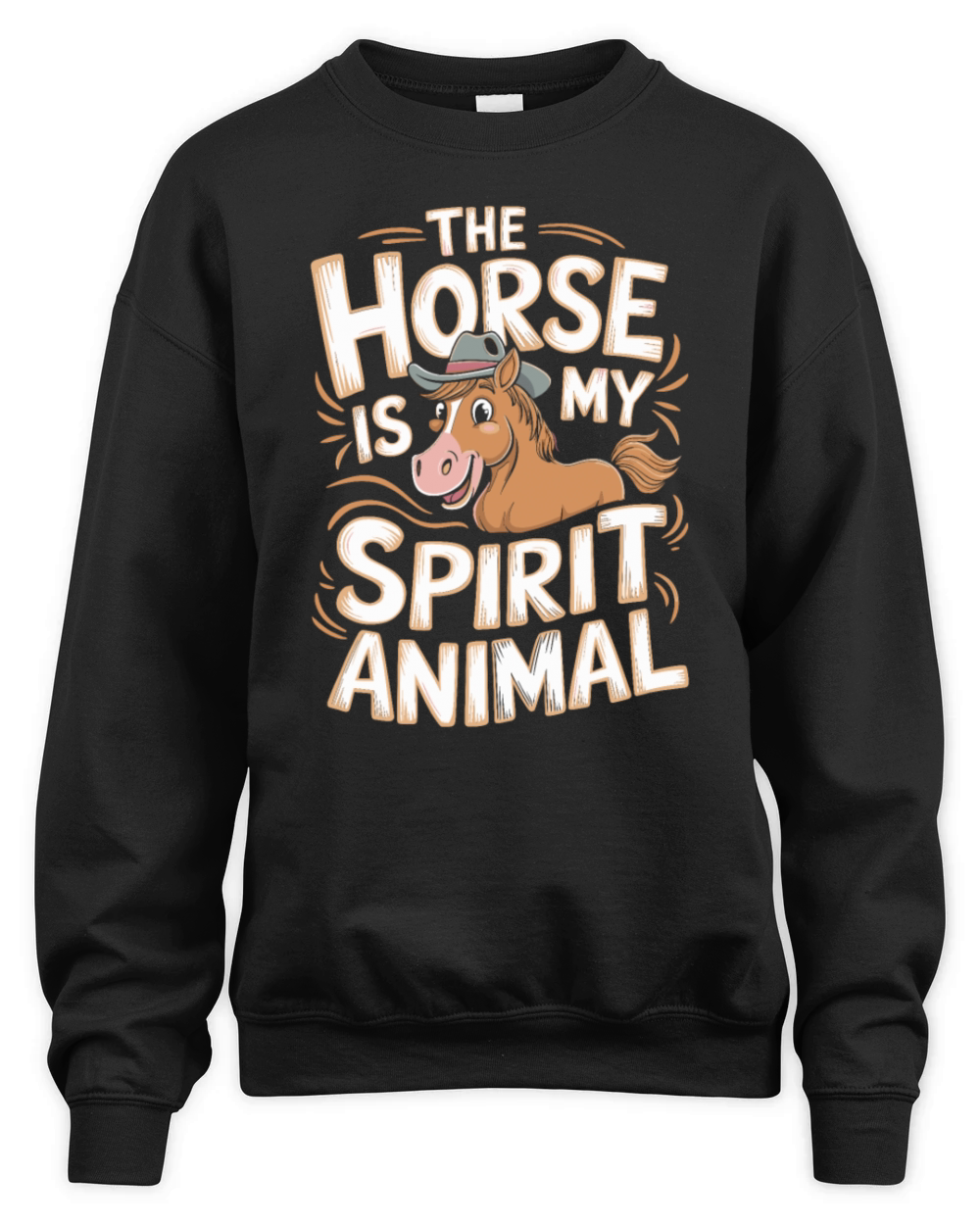 The Horse Is My Spirit Animal Unisex Premium Crewneck Sweatshirt