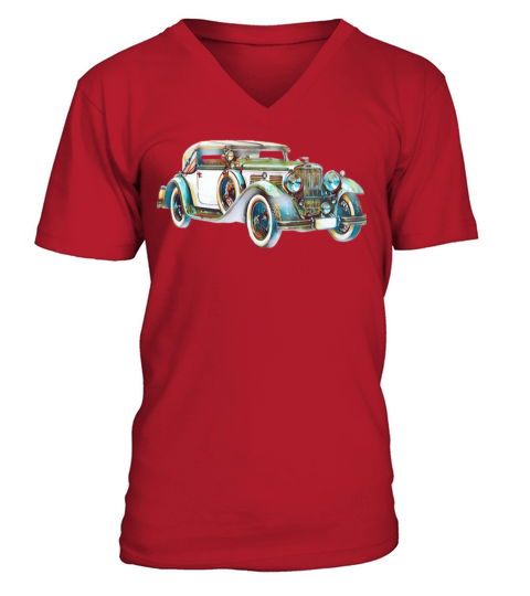 Car vintage V-Neck T-shirt
