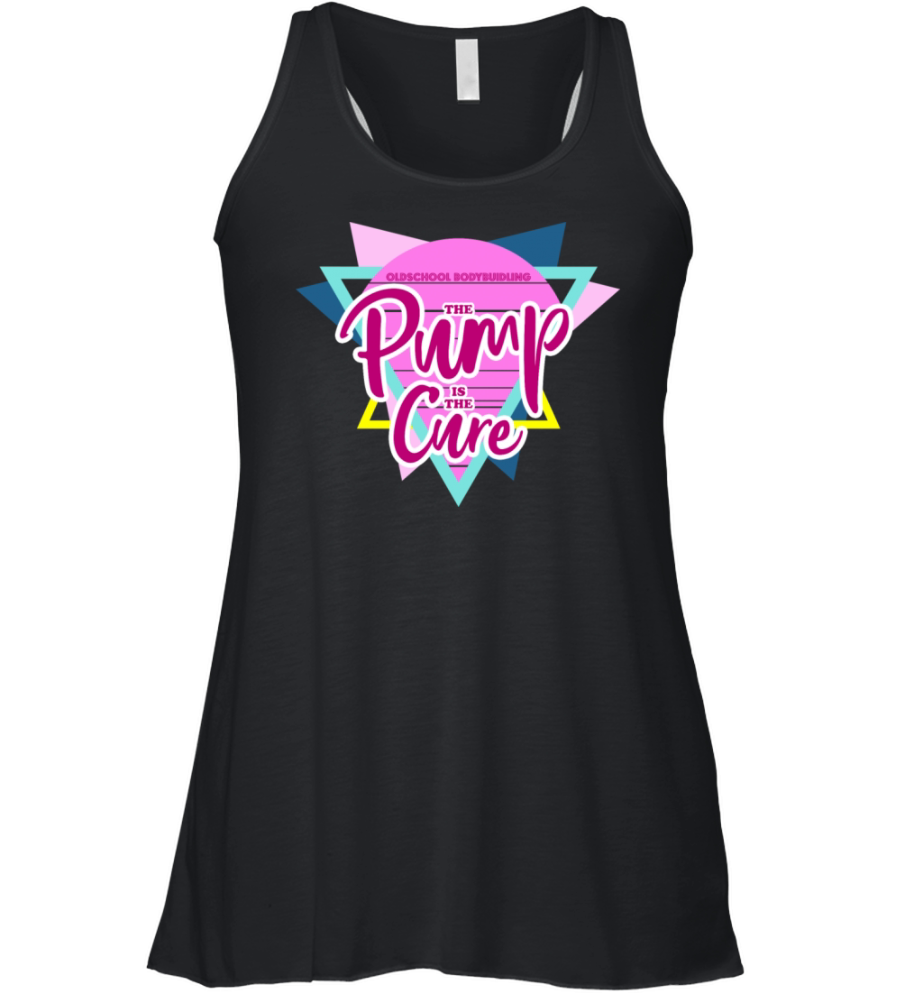 Oldschool Bodybuilding Vintage Pump Cure Women's Flowy Tank Top