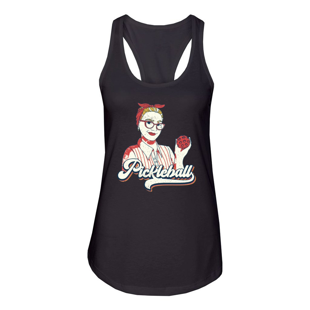 Pickleball-Player Rackets Pickleball Vintage Women's Racerback Tank