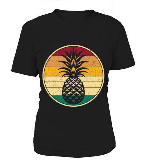Pineapple Shirt Fruit Retro Style Vintage Gift Women's T-Shirt