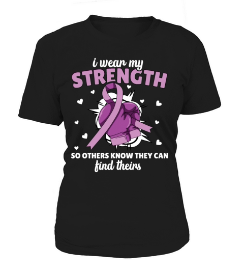Violence awareness purple ribbon shirt design Women's T-Shirt