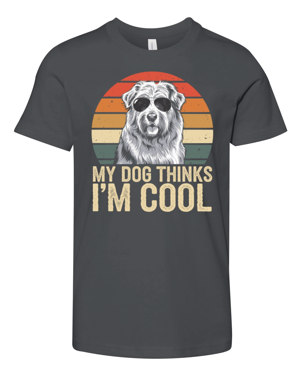 Maremma Sheepdog My Dog Thinks Im Cool Youth Unisex Jersey Tee