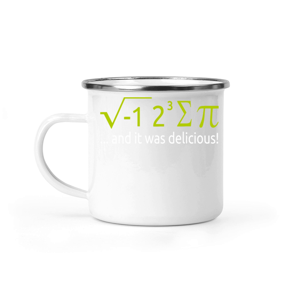 I Ate Some Pie And It Was Delicious 8 Pi Day 2BK8 Camping Mug
