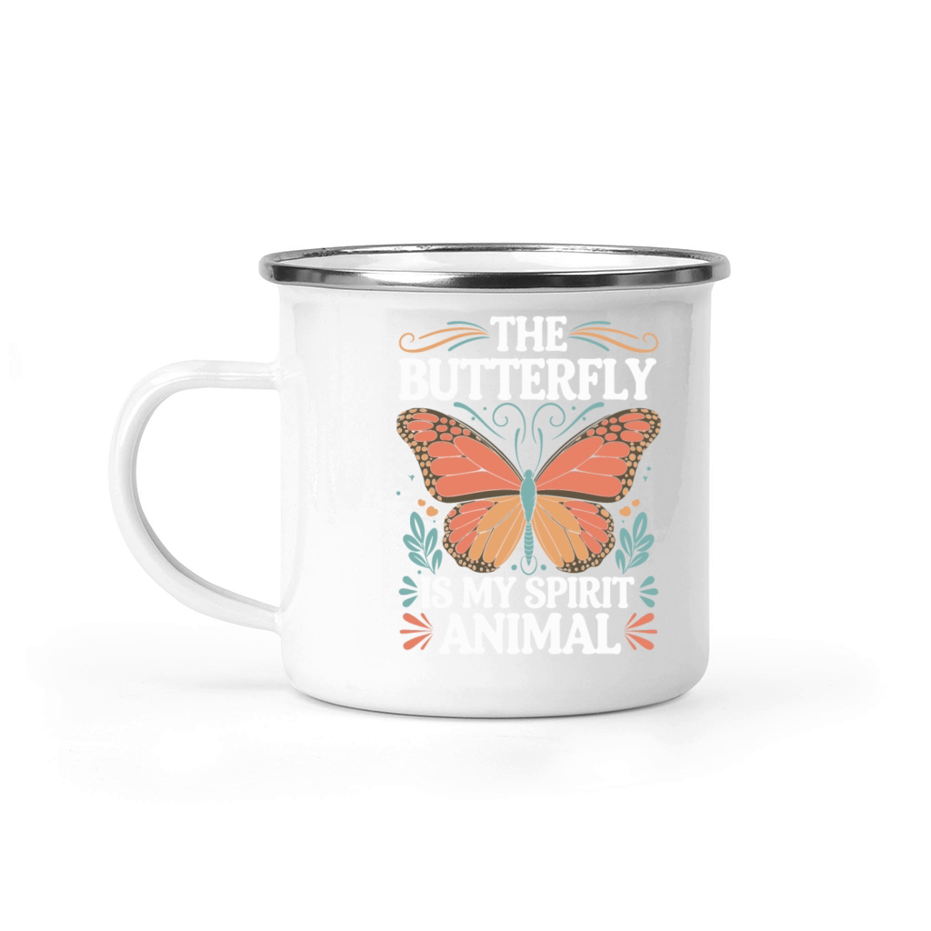 The Butterfly Is My Spirit Animal Camping Mug