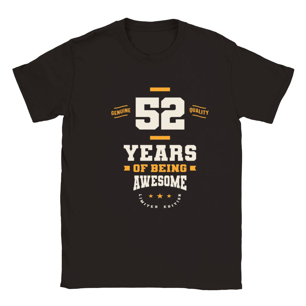 52 Years Of Being Awesome - 52nd Birthday Classic Kids Crewneck T-shirt