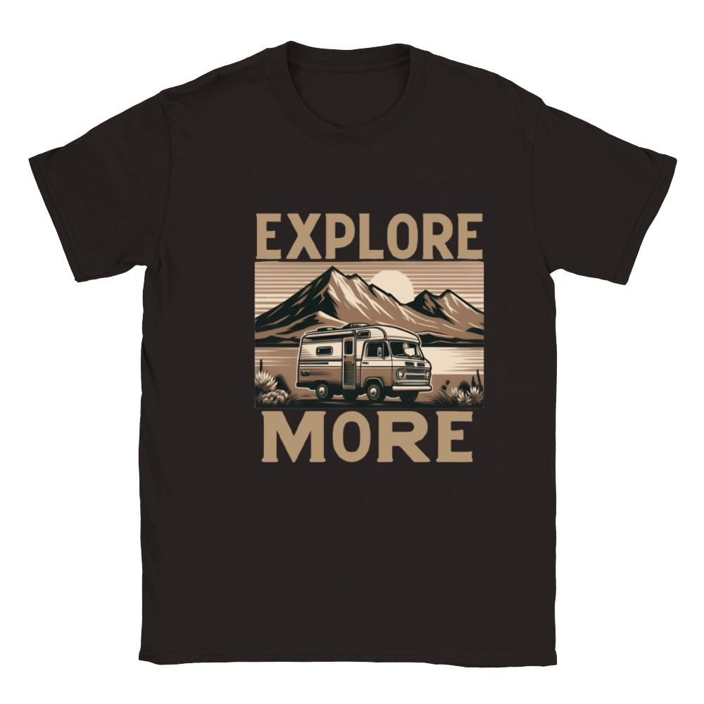 Explore More Vintage Adventure Classic Kids Crewneck T-shirt