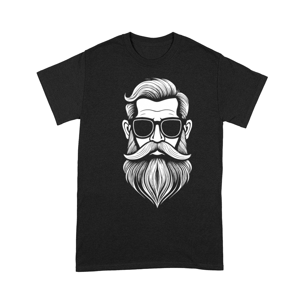 a Bearded and mustachioed mans face Comfort T-shirt